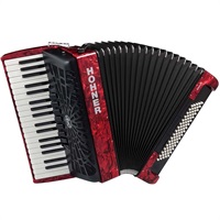 HOHNER ホーナー アコーディオン 入門向け ピアノ式 37鍵盤 中型 Bravo III 80 RED【カラー：レッド】