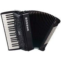 HOHNER ホーナー アコーディオン 入門向け ピアノ式 37鍵盤 中型 Bravo III 96 BLK【カラー：ブラック】