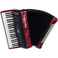 HOHNER ホーナー アコーディオン 入門向け ピアノ式 41鍵盤 大型 Bravo III 120 RED カラー：レッド