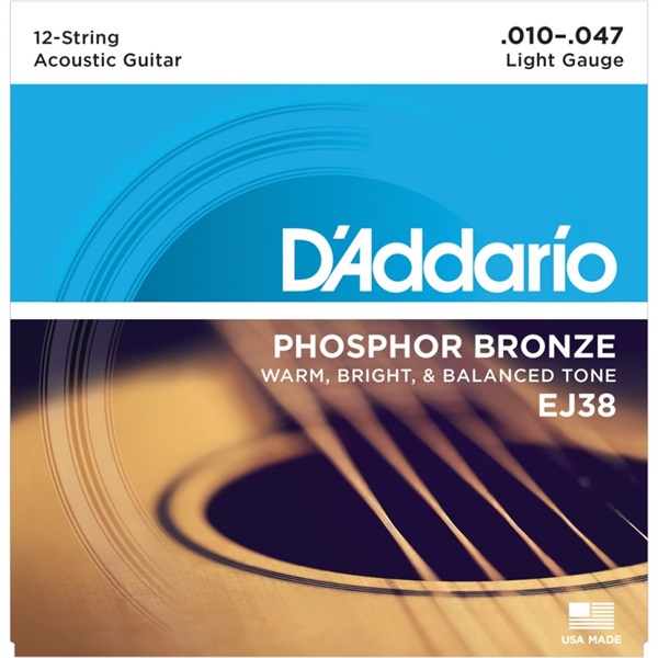 Phosphor Bronze 10-47 Light 12-String EJ38の商品画像
