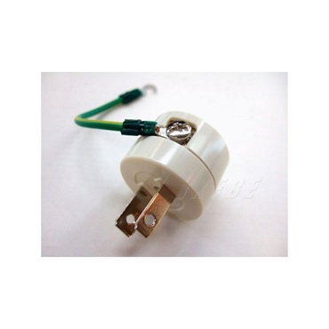 明工社 ME2900 (電源ケーブル3芯プラグ→2芯変換) ｜イケベ楽器