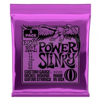 Power Slinky Nickel Wound Electric Guitar Strings 3 Pack #3220