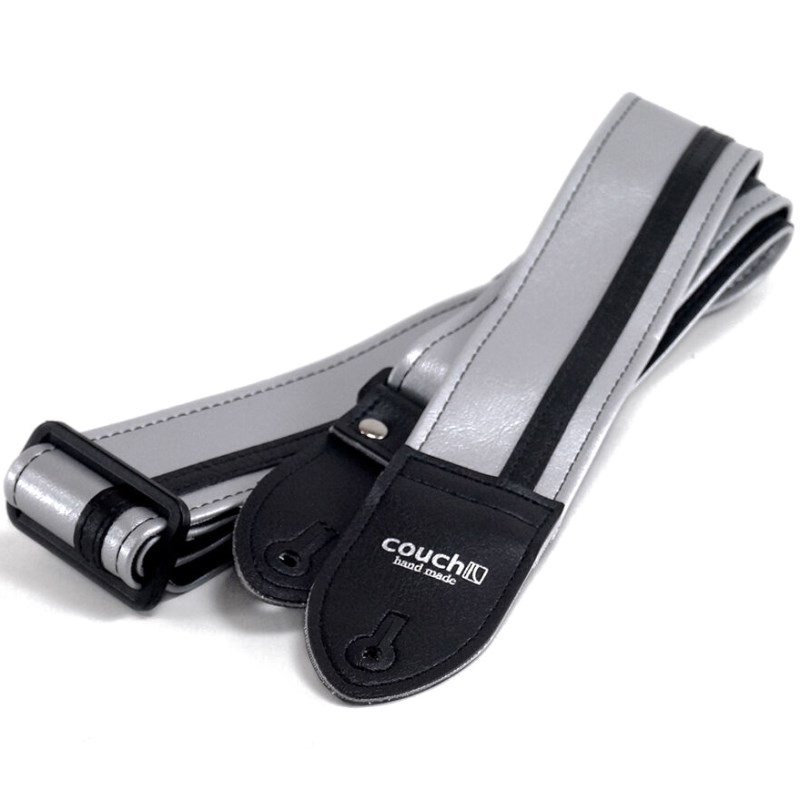 Couch Guitar Strap Vinyl Racer X Strap シルバー × ブラック