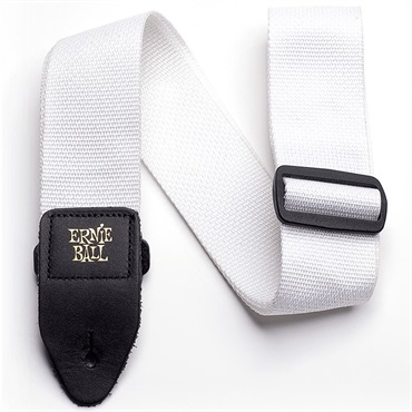 White Polypro Guitar Strap [#P04036]