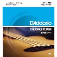 Phosphor Bronze Acoustic Bass Strings EPBB170-5