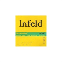 Infeld Electric Bass Strings IN345 [Superalloy Round Wound Hexcore Bass Strings for 5 Strings Long Scale 34 inch 5-strings]