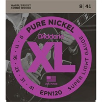 【創業50周年大決算SALE】 XL Pure Nickel Round Wound EPN120 (Super Light/9-41)