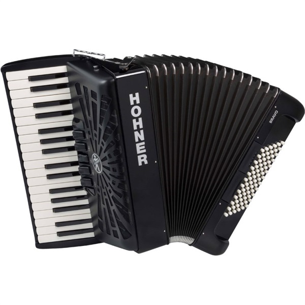 Hohner HOHNER ホーナー アコーディオン 入門向け ピアノ式 34鍵盤 中型 Bravo III 72 BLK【カラー：ブラック】