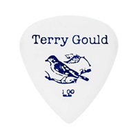 Terry Gould GUITAR PICK (WHITE/ティアドロップ) [1.00mm] ×10枚セット