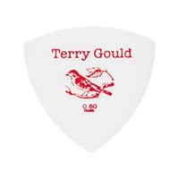 Terry Gould GUITAR PICK (WHITE/オニギリ型) [0.60mm] ×10枚セット
