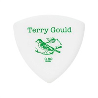 Terry Gould GUITAR PICK (WHITE/オニギリ型) [0.80mm] ×10枚セット