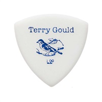 Terry Gould GUITAR PICK (WHITE/オニギリ型) [1.00mm] ×10枚セット