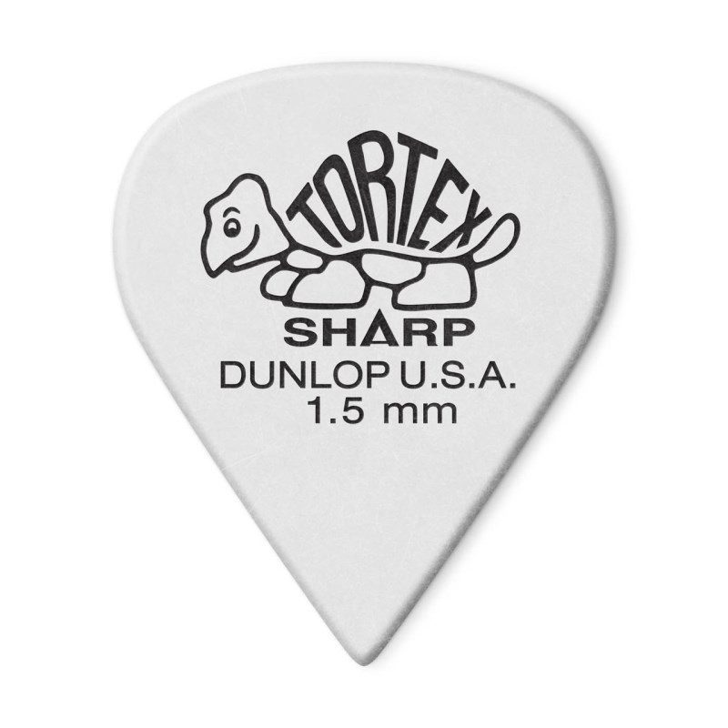 Dunlop (Jim Dunlop) 412R Tortex Sharp Picks (1.50mm/ホワイト)
