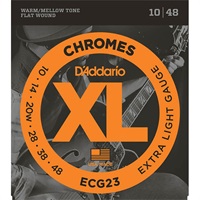 Electric Guitar Strings XL Chromes Flat Wound ECG23 (Extra Light/10-48)