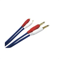 COLOR TWIN CABLE 2RP-3.0M (RCA-PHONE 1ペア) 3.0ｍ (BLUE)