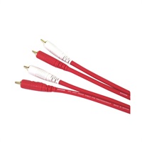 COLOR TWIN CABLE 2RR-1M (RCA-RCA 1ペア) 1.0m (RED)