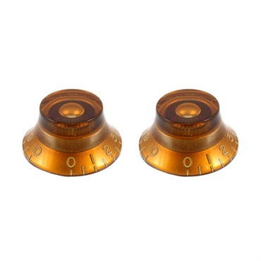 ALLPARTS Vintage-style Bell Knobs (Amber) (2個セット) [PK-0140-022]