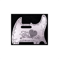 Custom Engraved Aluminium Pickguard TL用 Heart Plain