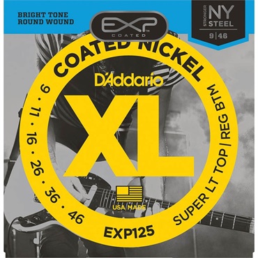 D’Addario EXP with NY STEEL Coated Nickel Round Wound [EXP125/09-46]