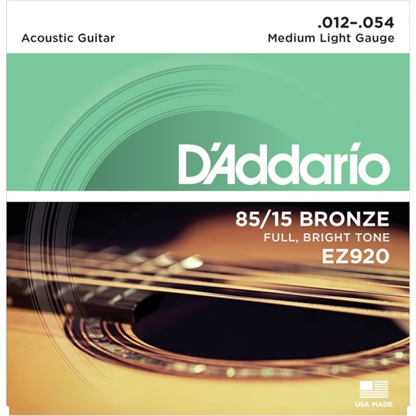 D’Addario 【創業50周年大決算SALE】 85/15 American Bronze EZ920 (Medium Light/12-54)
