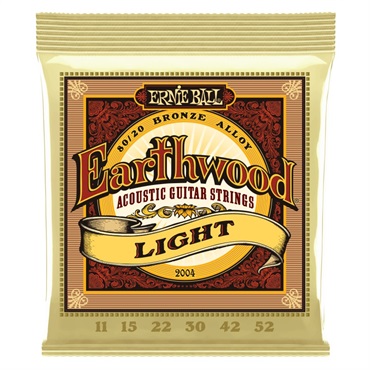 ERNIE BALL Earthwood 80/20 Bronze 2004 LIGHT （11-52）