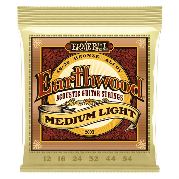 ERNIE BALL Earthwood 80/20 Bronze 2003 MEDIUM LIGHT （12-54）