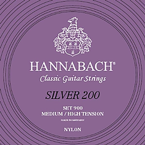HANNABACH クラシックギター弦 Silver 200 Medium/High Tension ハナバッハ
