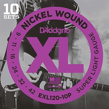 【創業50周年大決算SALE】 XL Nickel Multi-Packs Electric Guitar Strings EXL120-10P [10 Set Pack]