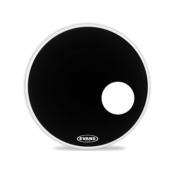 EVANS BD22RB [EQ3 Resonant Smooth Black 22 / Bass Drum]【1ply ， 7.5mil + 10mil ring】