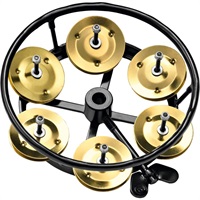 THH1B-BK [Professional HiHat Tambourines / Single Jingle：Solid Brass]