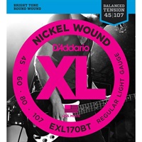 EXL170BT Balanced Tension Nickel Wound Electric Bass Strings (Regular Light)