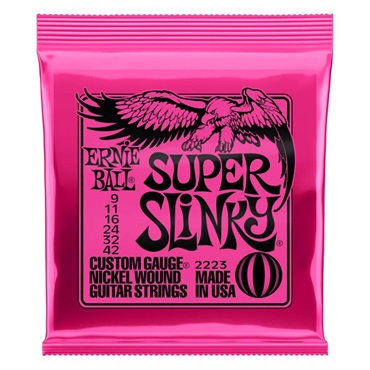 Super Slinky Nickel Wound Electric Guitar Strings 09-42 #2223