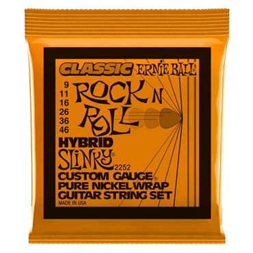 【PREMIUM OUTLET SALE】 Hybrid Slinky Classic Rock n Roll Pure Nickel Wrap Electric Guitar Strings #2252