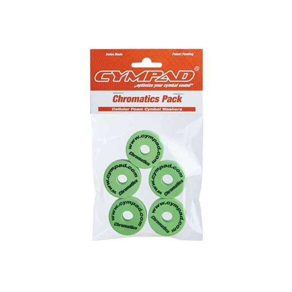 CYMPAD Chromatics / Cymbal Washer Green 40×15mm 5個セット [LCYMOPT5SET15GR]