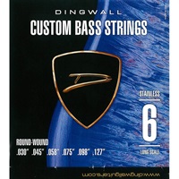 CUSTOM BASS STRINGS [STAINLESS 6ST] SET ROUND-WOUND .030-.127
