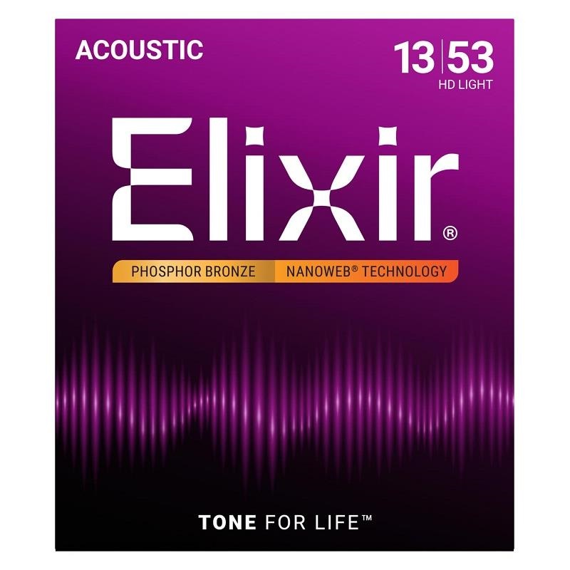 ELIXIR Acoustic Phosphor Bronze with NANOWEB Coating #16182 (HD Light/13-53)