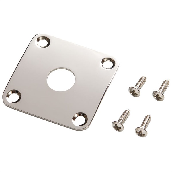 Gibson 【創業50周年大決算SALE】 Metal Jack Plate (Nickel) [PRJP-040]