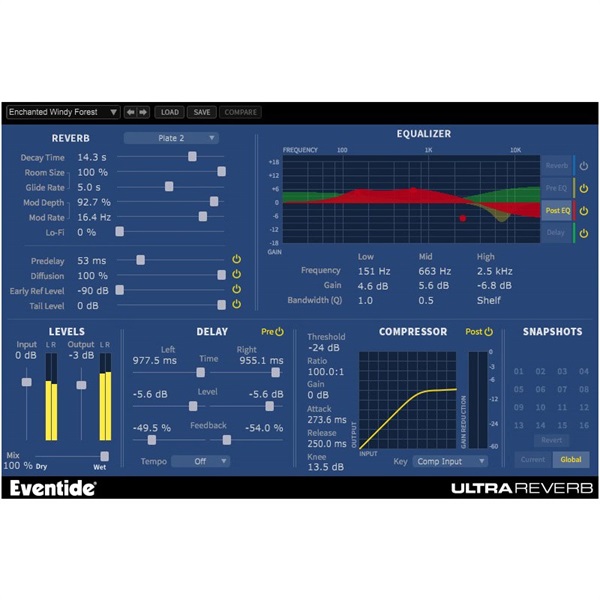 Eventide UltraReverb(プラグインソフトウェア)(代引不可)(オンライン納品)