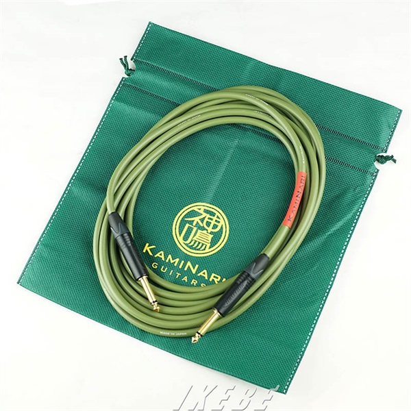 K-BC3SS　Electric　Cable　KAMINARI　Bass　【初回限定で特製ポーチ付属】-　[エレクトリックベース専用ケーブル]　(3M/SS)