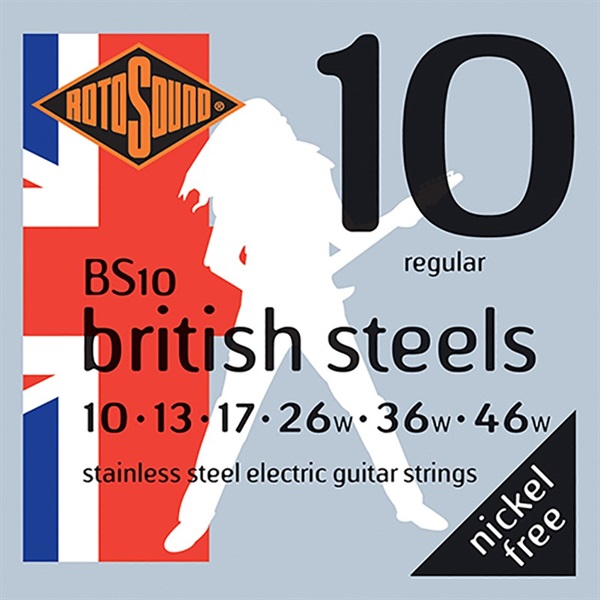 ROTO SOUND BRITISH STEEL [Stainless Steel-Nickel Free] (BS10 Regular 10-46)