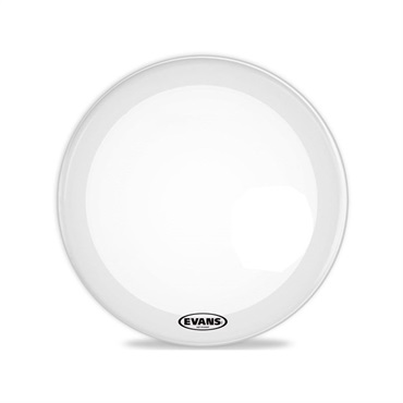 EVANS BD16RSW-NP [EQ3 Resonant Smooth White 16/Bass Drum：Wood Hoop仕様/No Port（ホール無し）]【1ply ，7.5mil + 10mil ring】