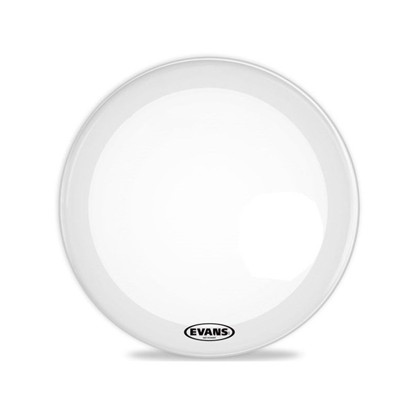 EVANS BD16RSW-NP [EQ3 Resonant Smooth White 16/Bass Drum：Wood Hoop仕様/No Port（ホール無し）]【1ply ，7.5mil + 10mil ring】