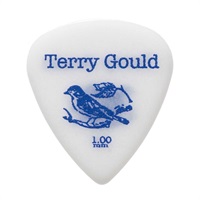 Terry Gould Sand Grip GUITAR PICK (WHITE/ティアドロップ) ×10枚セット (1.00mm)