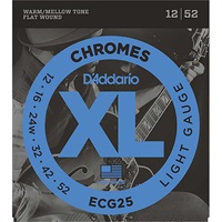 XL Chromes Flat Wound ECG25 (Light/12-52)