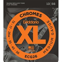 XL Chromes Flat Wound ECG26 (Medium/13-56)