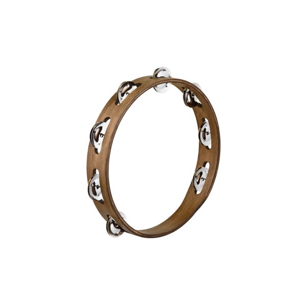 MEINL TA1WB [Traditional Wood Tambourines， Stainless Steel Jingles 1 row]