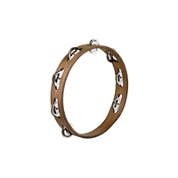 TA1WB [Traditional Wood Tambourines， Stainless Steel Jingles 1 row]