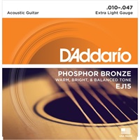 Phosphor Bronze Acoustic Guitar Strings EJ15 [Extra Light]