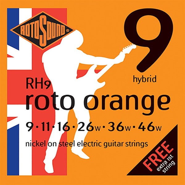 ROTO SOUND 【クリスマスセール】 Electric Guitar Strings RH9 Roto Orange - Hybrid