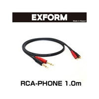 STUDIO TWIN CABLE 2RP-1M-BLK (RCA-PHONE 1ペア) 1.0m